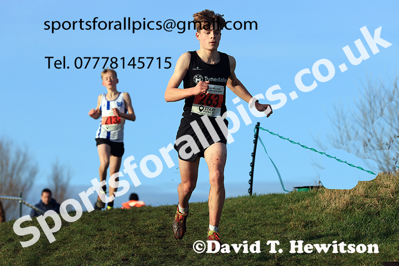 Boys under-15s 2024 NECAA Cross Country Champs., Temple Park, South Shields. Photo: David T. Hewitson/Sports for All Pics